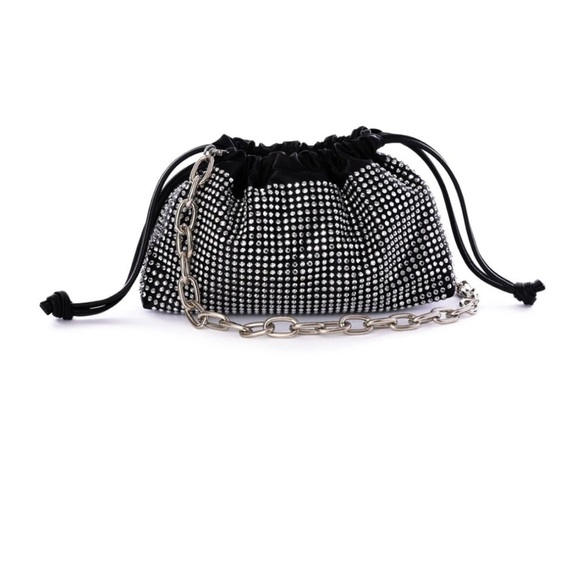 NIP JULES KAE JK108 Brea Black Crystal Crossbody Bag with Dust Bag - Picture 4 of 12